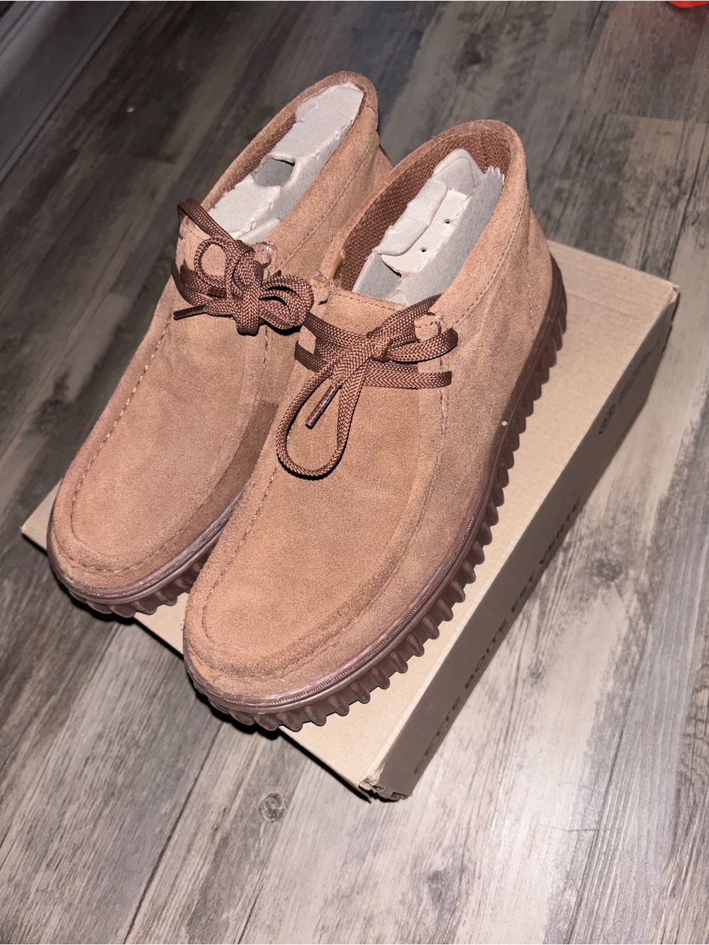 Kids Suede Lace up Torhill Clark’s - Brown